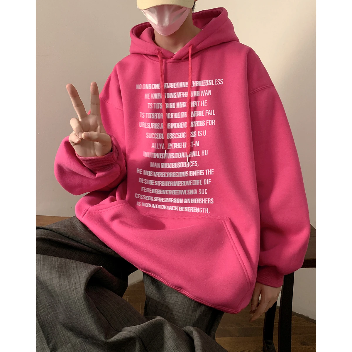 Rose Red Heavyweight Hoodie Men's American Hiphop Loose Casual Jaet Premium Feeling Haome Men's Clothing Top
Rose Red Heavyweight Hoodie Men's American Hiphop Loose Casual Jaet Premium Feeling Haome Men's Clothing Top