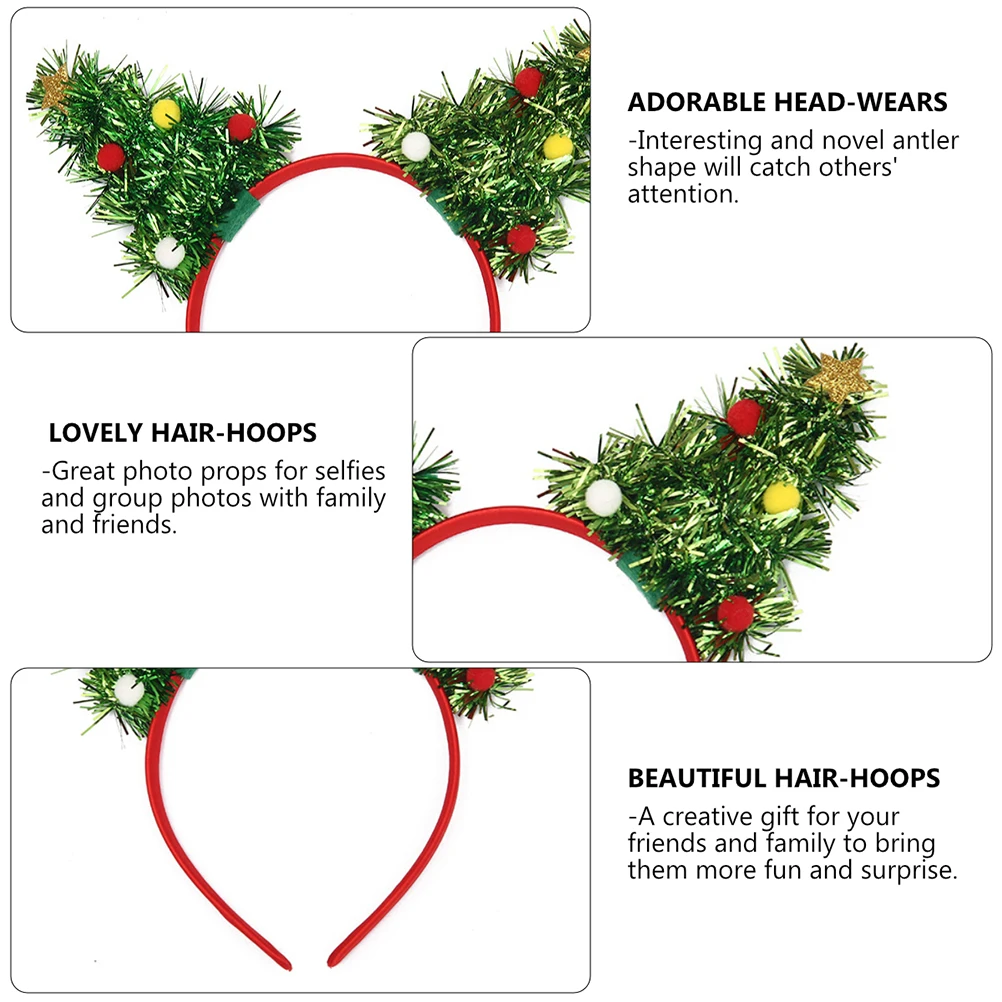 Christmas Tree Hair Hoop Lovely Headband Fashion Accessory Decorative Headdress Hair Accessories Christmas Gift
Christmas Tree Hair Hoop Lovely Headband Fashion Accessory Decorative Headdress Hair Accessories Christmas Gift
