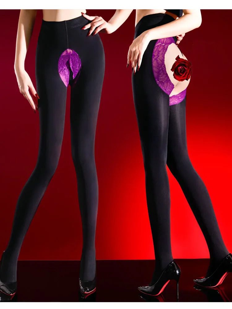 Autumn Winter Without Thin Thick Fleece Open Crotch Crotchless Pantyhose Lace Patchwork Sexy Tights Collant Strumpfhose Leggings
Autumn Winter Without Thin Thick Fleece Open Crotch Crotchless Pantyhose Lace Patchwork Sexy Tights Collant Strumpfhose Leggings