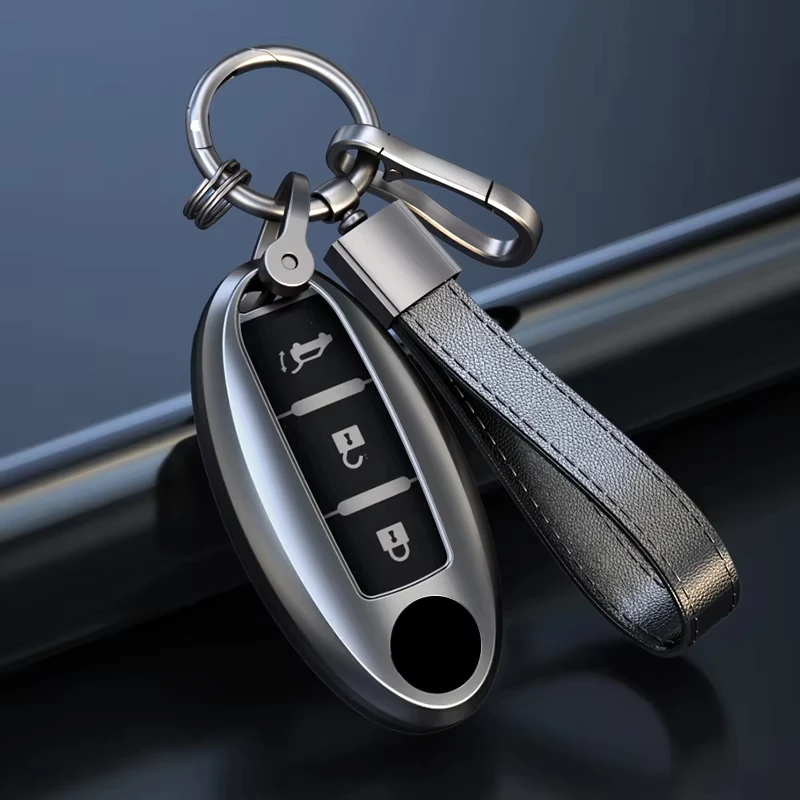 2025 Titanium Gray For Nissan Qashqai Juke J10 J11 X-Trail T32 T31 Kicks Tiida Pathfinder Remote Car Key Case Cover Keychain
2025 Titanium Gray For Nissan Qashqai Juke J10 J11 X-Trail T32 T31 Kicks Tiida Pathfinder Remote Car Key Case Cover Keychain