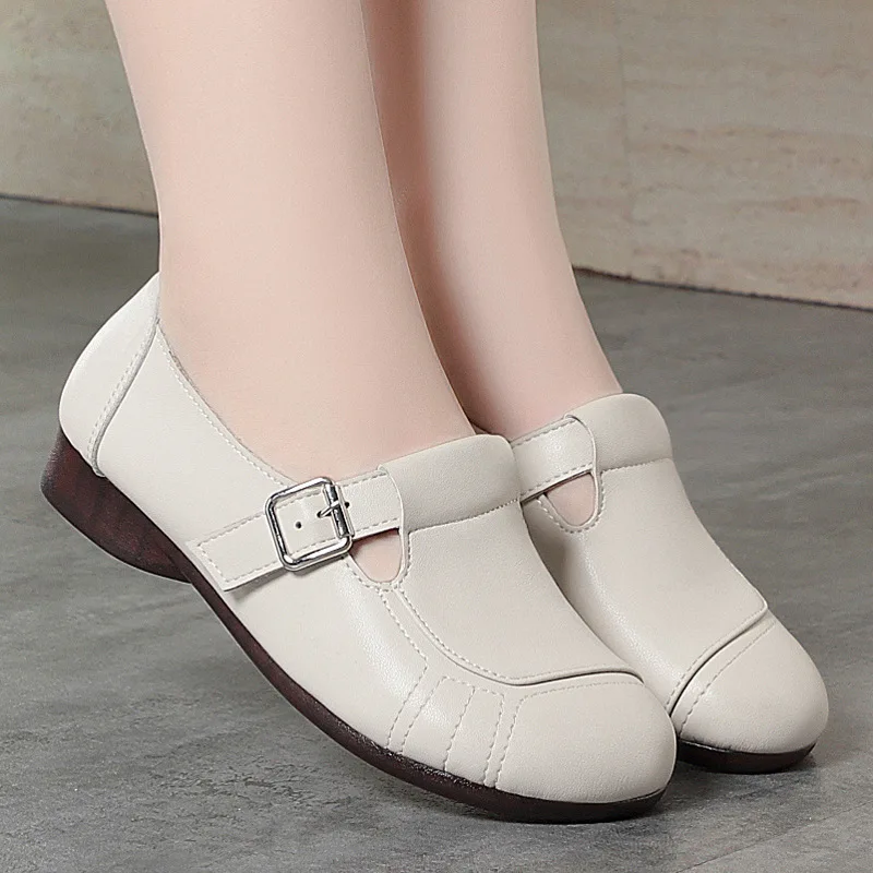 Plus Size 35-43 Vintage Shallow Mouth Genuine Leather Shoes Women Loafers 2025 Fall Comfortable Driving Moccasins for Mom Daily
Plus Size 35-43 Vintage Shallow Mouth Genuine Leather Shoes Women Loafers 2025 Fall Comfortable Driving Moccasins for Mom Daily