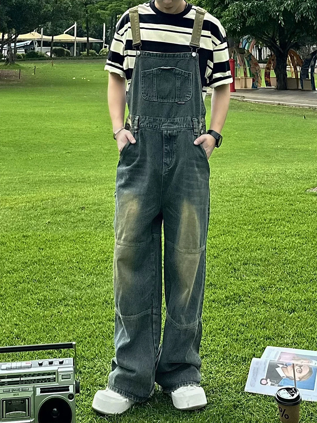 Cleanfit Men's Denim Overall Work Pants Spring Autumn Waed Strap Casual Pants Cool Sle Straight Leg Loose Fit Faion
Cleanfit Men's Denim Overall Work Pants Spring Autumn Waed Strap Casual Pants Cool Sle Straight Leg Loose Fit Faion