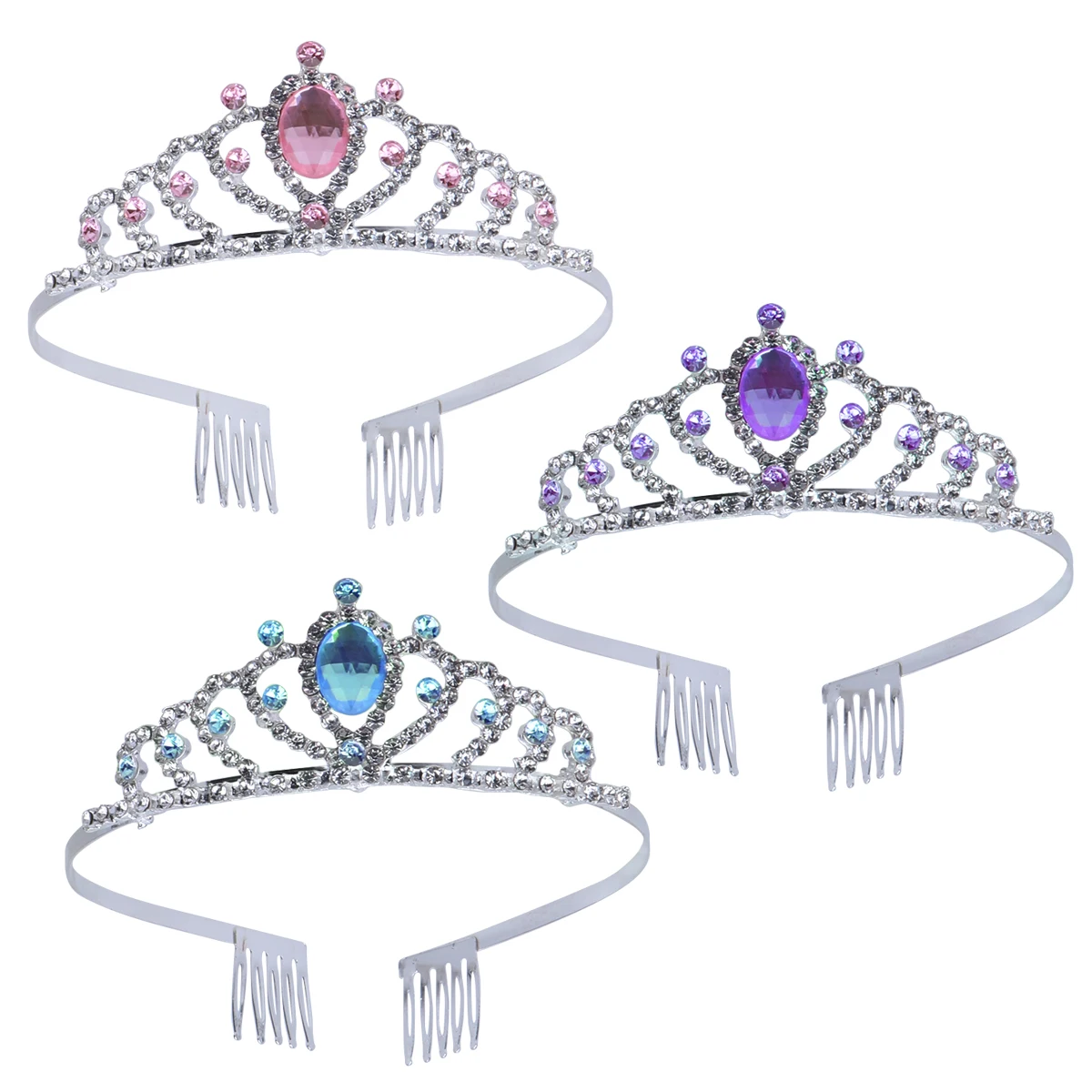 3 Pcs Kids Crown Elegant Hair Comb Children Headwear Grace Baby Birthday Hoops Princess Style Luxury Design Sparkly Rhinestone
3 Pcs Kids Crown Elegant Hair Comb Children Headwear Grace Baby Birthday Hoops Princess Style Luxury Design Sparkly Rhinestone