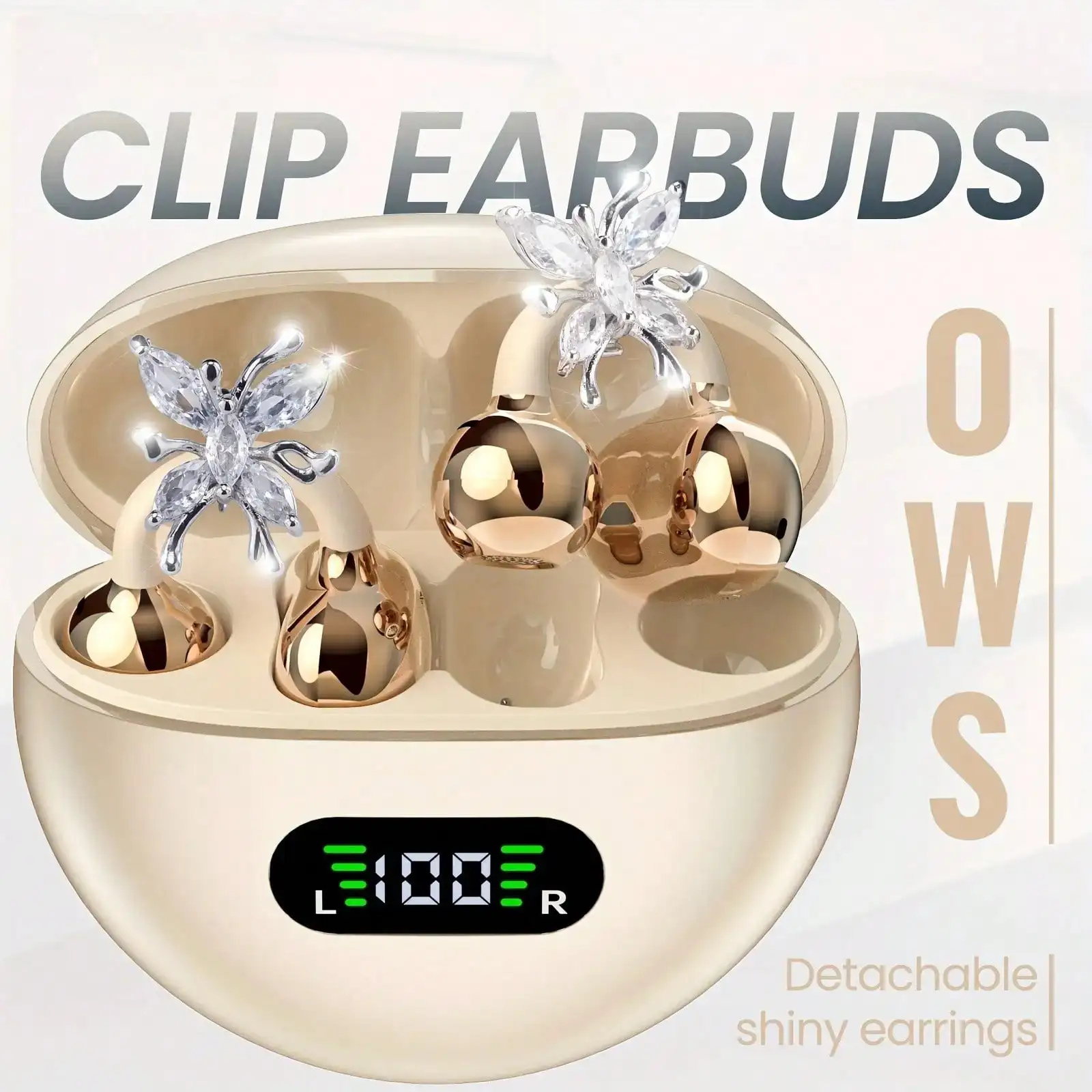 NEW NG Wireless Open-Ear Headphones, New OWS Clip-On Earphones, Butterfly Earring Bluetooth Headset, Pure Stereo Sound, Suitable For Sports/Outdoor And Multi-Scenarios, Wireless Earphones, Clip-On Earphones, Travel Earphones, Fashion Earphones, Gift,
NEW NG Wireless Open-Ear Headphones, New OWS Clip-On Earphones, Butterfly Earring Bluetooth Headset, Pure Stereo Sound, Suitable For Sports/Outdoor And Multi-Scenarios, Wireless Earphones, Clip-On Earphones, Travel Earphones, Fashion Earphones, Gift,