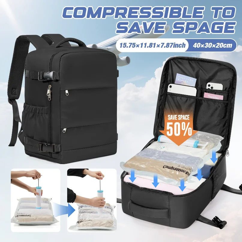 Clothing Storage Bag Personal item storage Backpack Backpack Cabin Bag, Vacuum Storage Bag With Manual Pump
Clothing Storage Bag Personal item storage Backpack Backpack Cabin Bag, Vacuum Storage Bag With Manual Pump