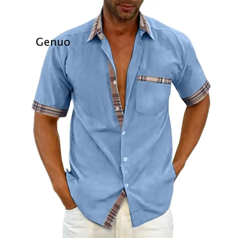 Summer Mens Shirt Men Cotton Linen Loose Casual Cotton Blouse Shirt Men Short Sleeve Solid Blouse Tops
Summer Mens Shirt Men Cotton Linen Loose Casual Cotton Blouse Shirt Men Short Sleeve Solid Blouse Tops
