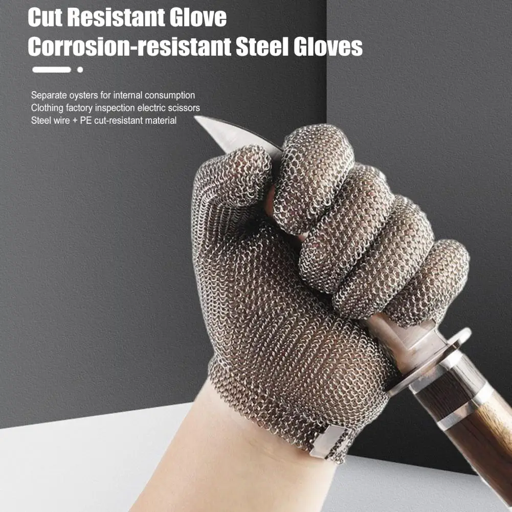 Stainless Steel Gloves Anticut Safety Cut Resistant Hand Protective Metal Glove Meat Mesh For Butcher Wire Knife Proof Cut Glove
Stainless Steel Gloves Anticut Safety Cut Resistant Hand Protective Metal Glove Meat Mesh For Butcher Wire Knife Proof Cut Glove