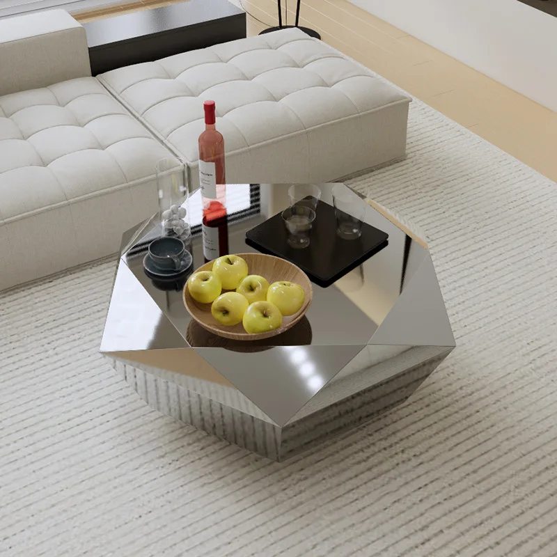 iamond coffee table, modern fashion light luxury living room, model room sales department, mirror titanium small tea table
iamond coffee table, modern fashion light luxury living room, model room sales department, mirror titanium small tea table