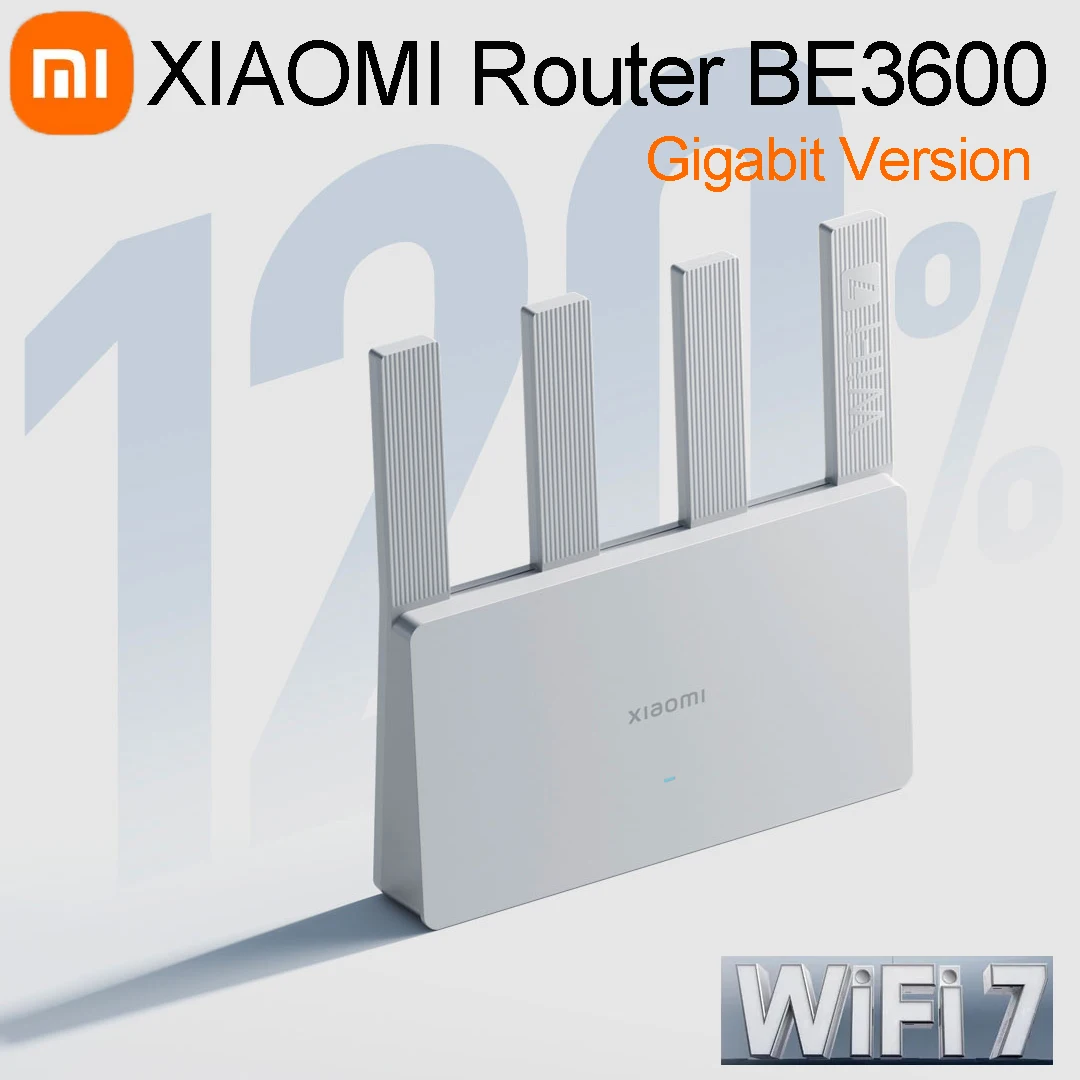 Маршрутизатор Xiaomi WiFi 7 BE3600, гигабитная версия, 2,4/5 ГГц, двухдиапазонный, 160 МГц, 3570 Мбит/с, сетчатая сеть, игровая ускорение
Маршрутизатор Xiaomi WiFi 7 BE3600, гигабитная версия, 2,4/5 ГГц, двухдиапазонный, 160 МГц, 3570 Мбит/с, сетчатая сеть, игровая ускорение