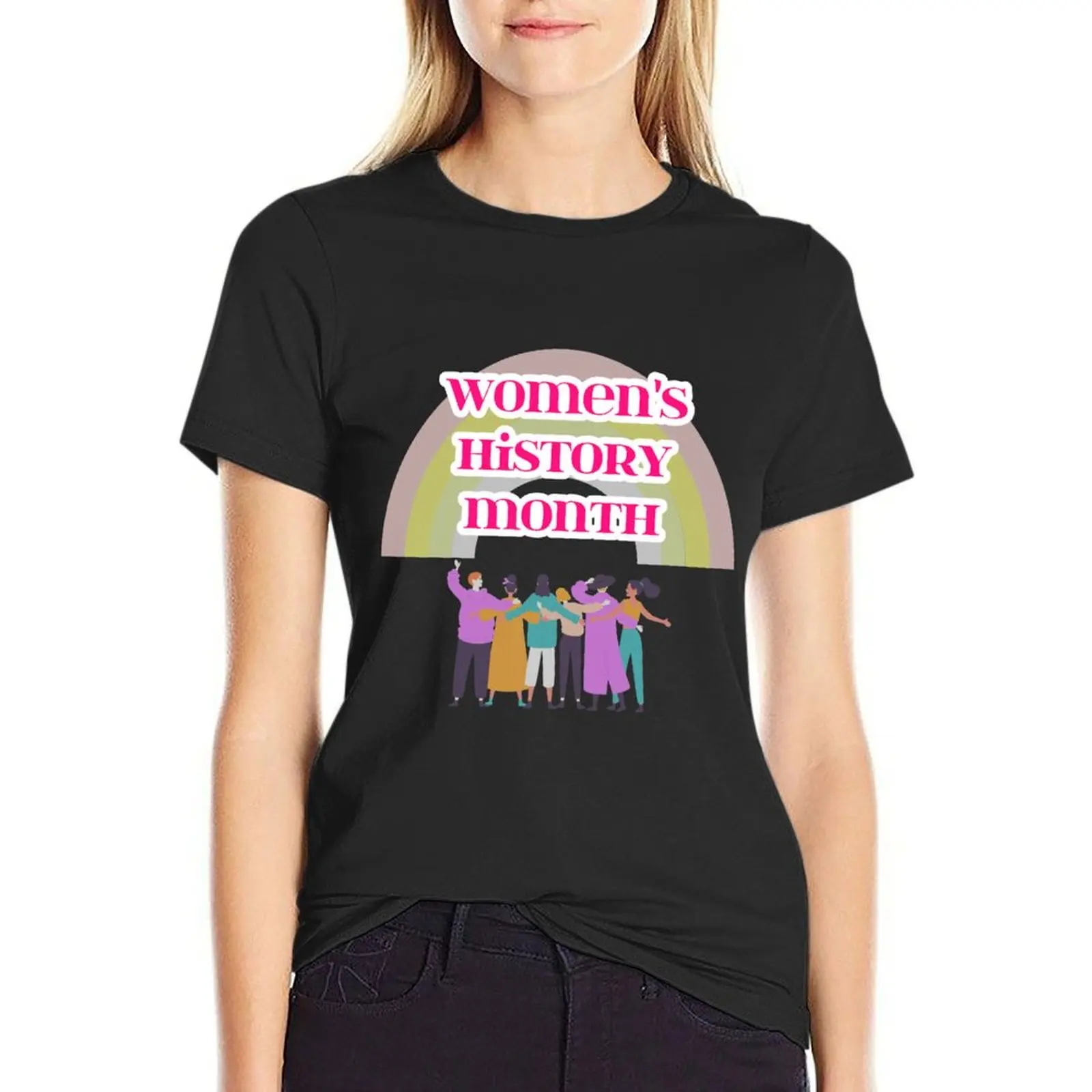 Womens History Month rainbow T-Shirt summer tops cute tops shirts graphic tees T-shirt Women
Womens History Month rainbow T-Shirt summer tops cute tops shirts graphic tees T-shirt Women