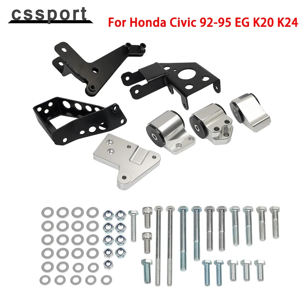 For Honda Civic 92-95 EG K20 K24 K-series 70A Engine Mounts EG Motor Swap Kit EM-1006-S
For Honda Civic 92-95 EG K20 K24 K-series 70A Engine Mounts EG Motor Swap Kit EM-1006-S