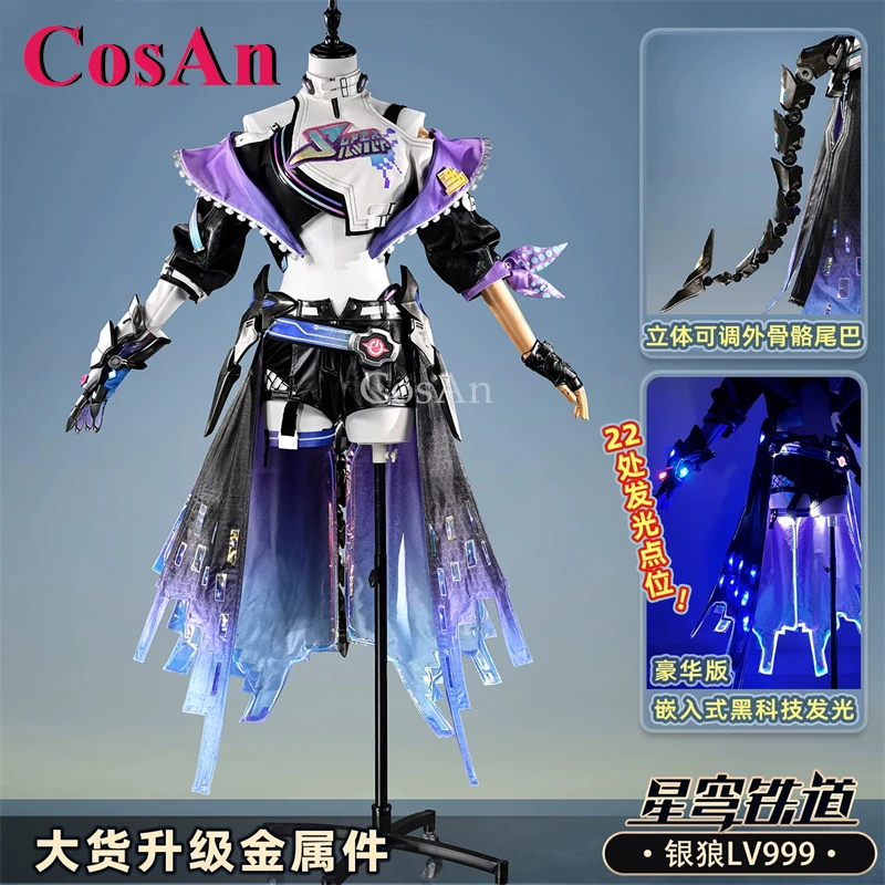 CosAn Game Honkai: Star Rail Silver Wolf LV.999 Cosplay Costumes Fashion Combat Uniform Women Activity Party Role Play Clothing
CosAn Game Honkai: Star Rail Silver Wolf LV.999 Cosplay Costumes Fashion Combat Uniform Women Activity Party Role Play Clothing
