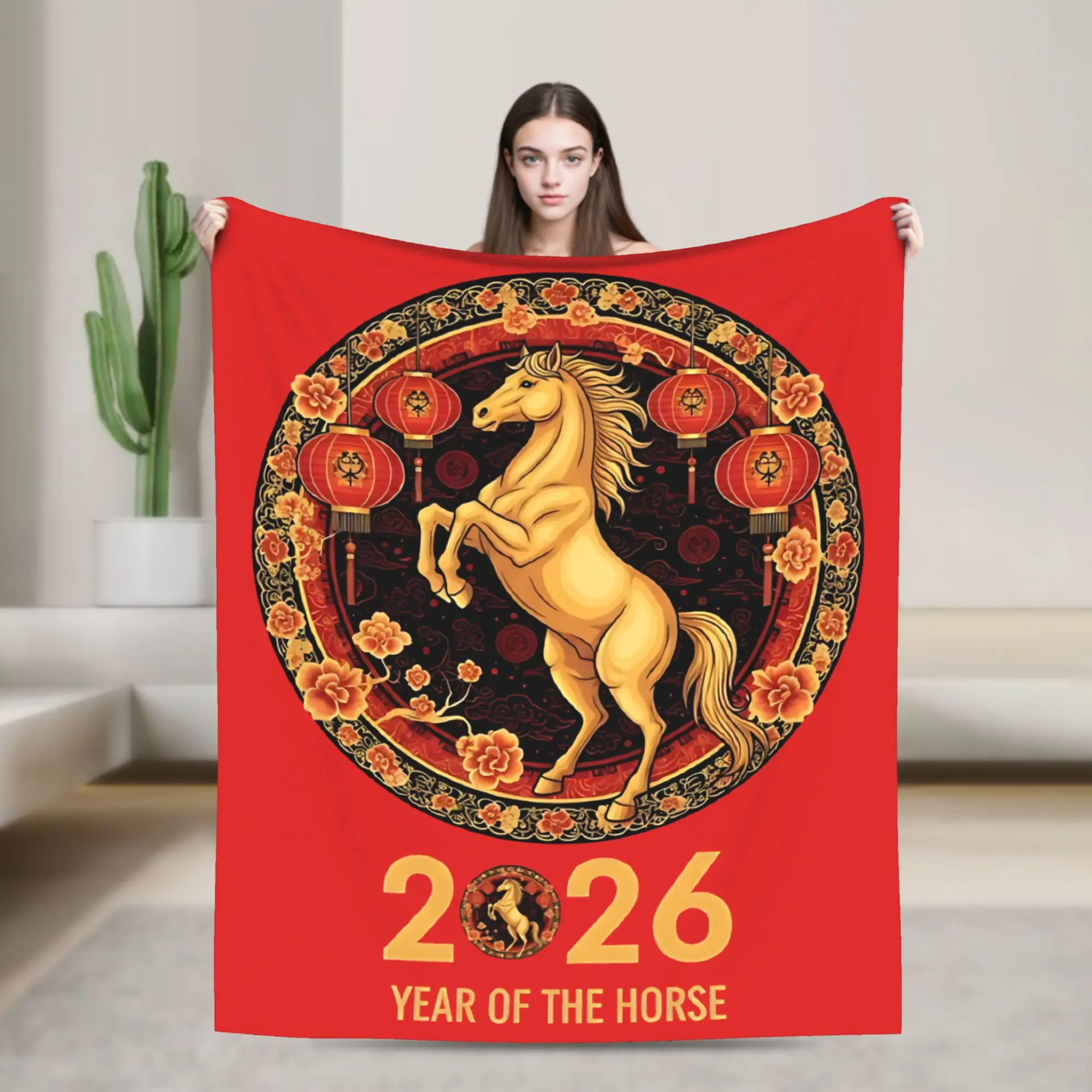 Chinese New Year 2026 Year of The Horse Flannel Blanket Awesome Throw Blanket for Sofa Bedding Lounge 200x150cm Quilt,
Chinese New Year 2026 Year of The Horse Flannel Blanket Awesome Throw Blanket for Sofa Bedding Lounge 200x150cm Quilt,