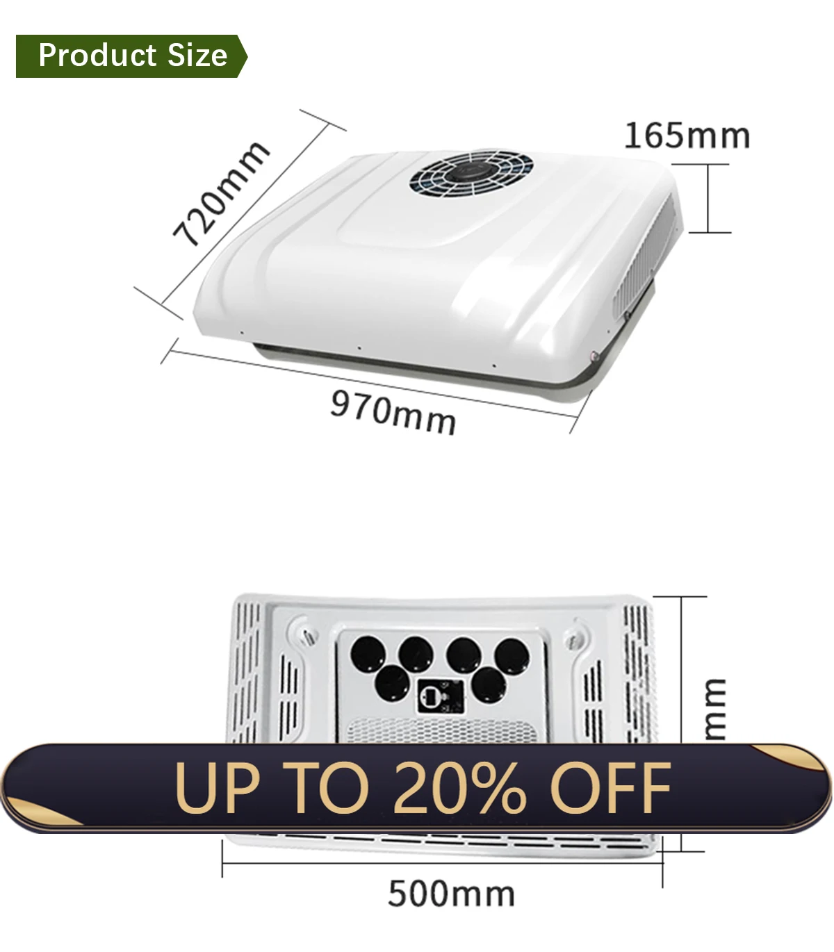 Caravan air Conditioning Roof Top Mounting One Box Cooler Machine 24v air Conditioner loka
Caravan air Conditioning Roof Top Mounting One Box Cooler Machine 24v air Conditioner loka