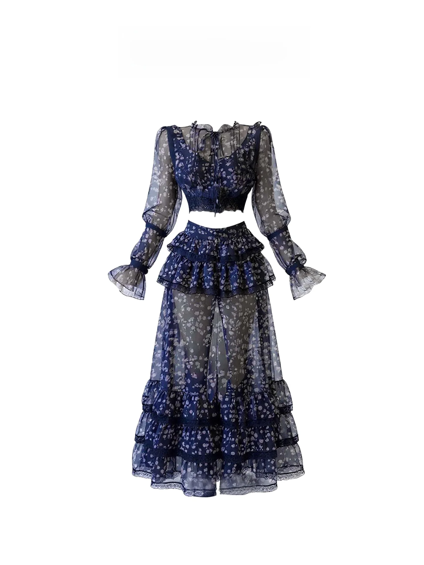 HEZA plus Size Lace Floral ort Top And Skirt Set Women's Early Autumn Design Sense Irregular f Skirt Ensemble
HEZA plus Size Lace Floral ort Top And Skirt Set Women's Early Autumn Design Sense Irregular f Skirt Ensemble