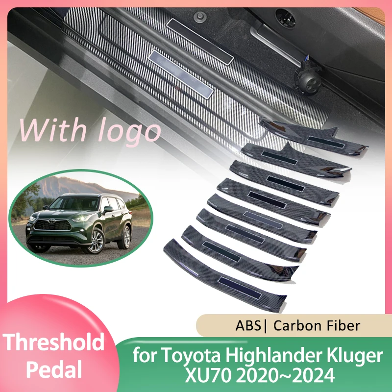 Накладка на порог автомобильной двери для Toyota Highlander Kluger XU70 2020 ~ 2024, защитная Накладка на порог педали
Накладка на порог автомобильной двери для Toyota Highlander Kluger XU70 2020 ~ 2024, защитная Накладка на порог педали
