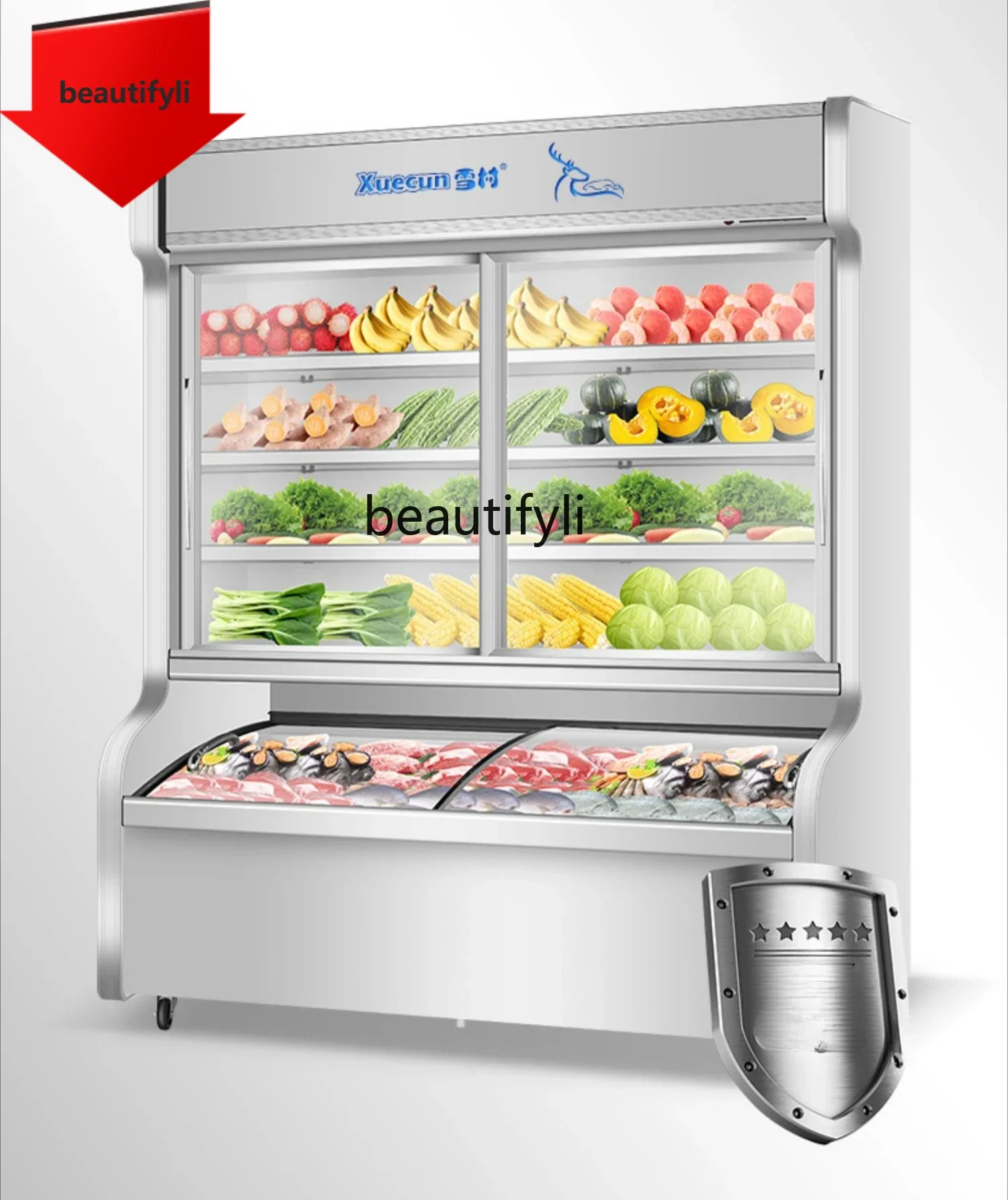 A61 Vegetable BBQ Vegetable Cabinet Commercial Refrigeration Freezer Fruit Fresh Display Cabinet 
A61 Vegetable BBQ Vegetable Cabinet Commercial Refrigeration Freezer Fruit Fresh Display Cabinet