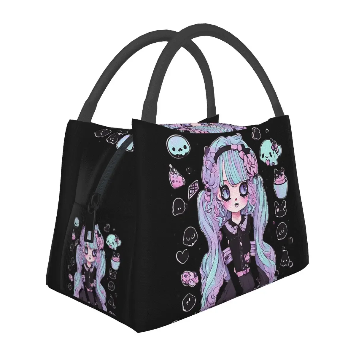 Kawaii Goth Pastel - Cute Goth Girl Art Сумки для обеда Изолированная коробка для бенто Сумки для обеда и пикника Термосумка для женщин и детей Путешествия
Kawaii Goth Pastel - Cute Goth Girl Art Сумки для обеда Изолированная коробка для бенто Сумки для обеда и пикника Термосумка для женщин и детей Путешествия