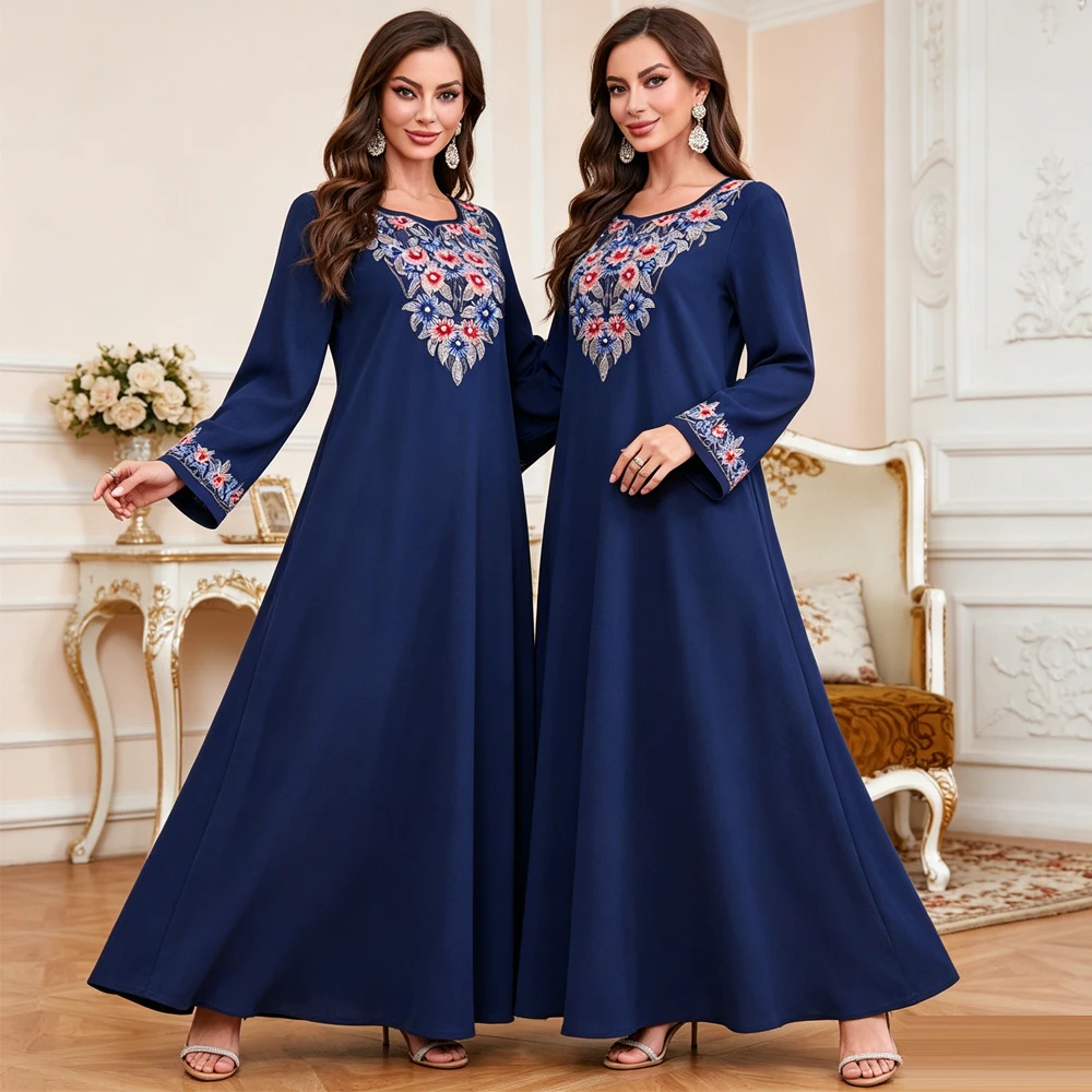Dubai Embroidery Abaya Eid Ramadan Women Muslim Dress Beaded Jalabiya Kebaya Caftan Marocain Femme Robe Dubai Abayas Gown 2026
Dubai Embroidery Abaya Eid Ramadan Women Muslim Dress Beaded Jalabiya Kebaya Caftan Marocain Femme Robe Dubai Abayas Gown 2026