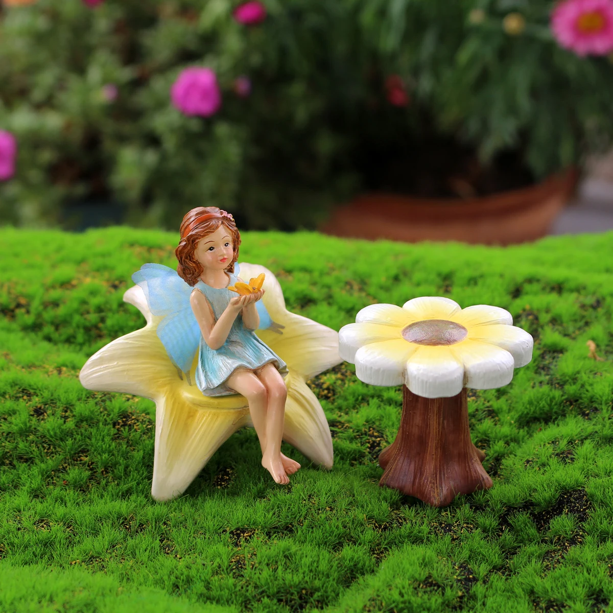 Resin Flower Fairy Set Garden Courtyard Flower Pot Decoration Office Desk Mini Ornament Gift for Family and Friends
Resin Flower Fairy Set Garden Courtyard Flower Pot Decoration Office Desk Mini Ornament Gift for Family and Friends