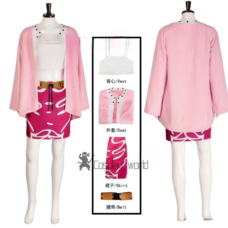 Костюм для косплея Донкихота Дофламинго из аниме: плюшевое меховое пальто, плащ, женская сексуальная юбка, наряд для Хэллоуина
Костюм для косплея Донкихота Дофламинго из аниме: плюшевое меховое пальто, плащ, женская сексуальная юбка, наряд для Хэллоуина