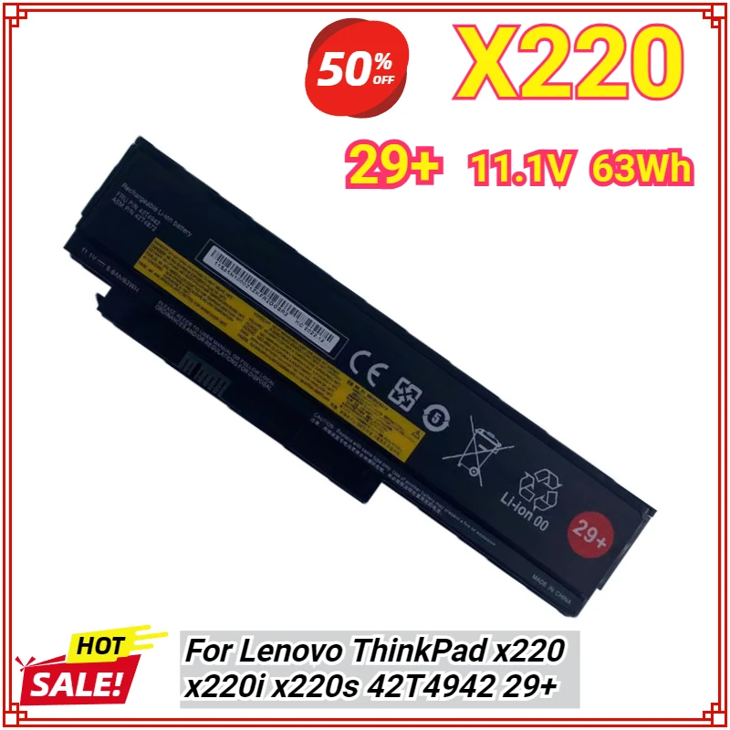 X220 29+ Laptop Battery for Lenovo Thinkpad X220 X220I X220S 42T4899 42T4900 42T4942 42T4872 42T4865 42T4866
X220 29+ Laptop Battery for Lenovo Thinkpad X220 X220I X220S 42T4899 42T4900 42T4942 42T4872 42T4865 42T4866