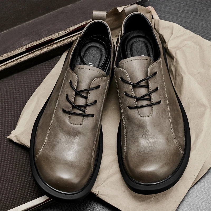 Retro Mens Dress Shoes Luxury Genuine Leather Handmade Quality Comfortable Fashion Black Wedding Social Business Shoes Man 2025
Retro Mens Dress Shoes Luxury Genuine Leather Handmade Quality Comfortable Fashion Black Wedding Social Business Shoes Man 2025