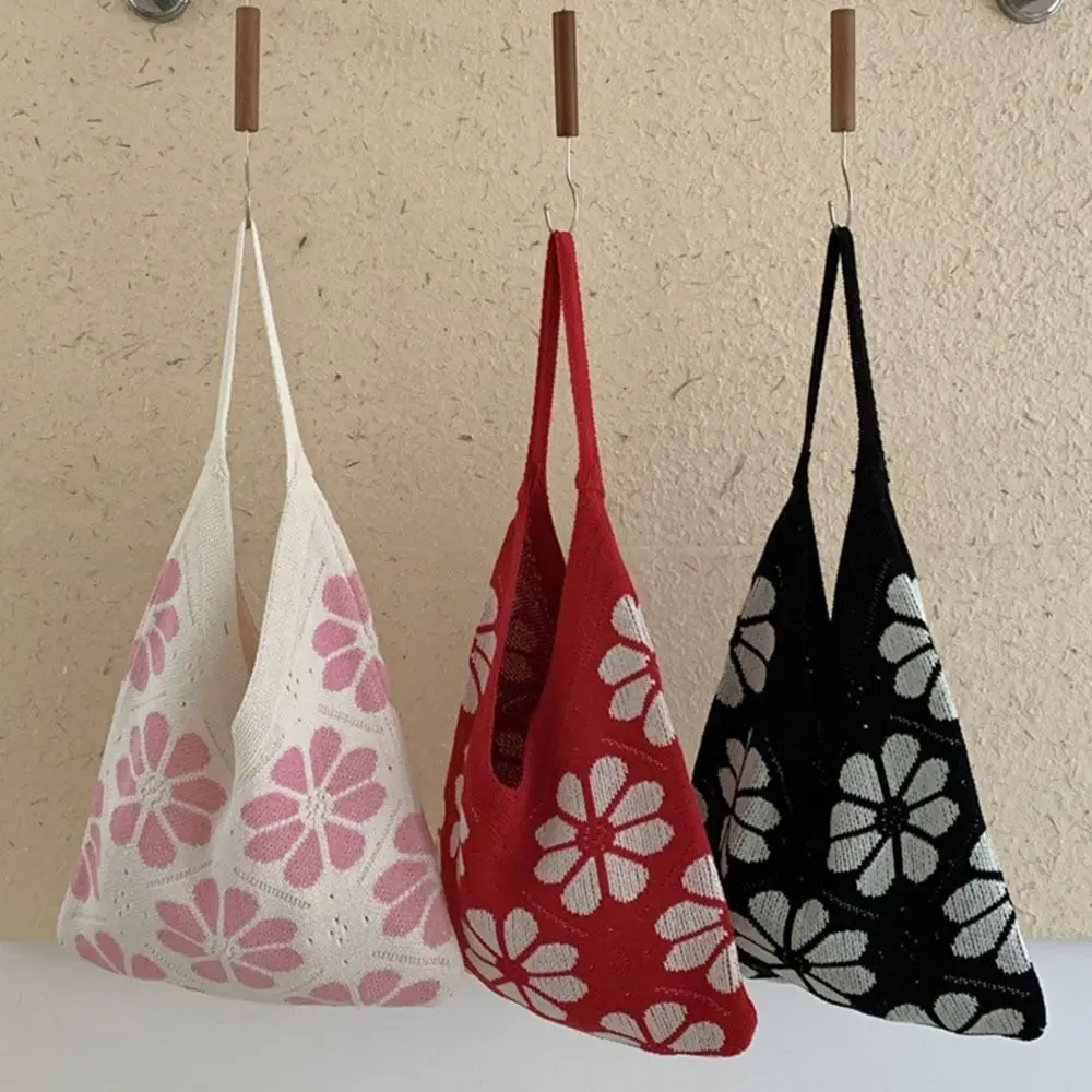 Retro Ins Flower Knitted Tote Bag Large Capacity Korean style Woven Shoulder Bag Bohemian Flower Women Handbag Shopping
Retro Ins Flower Knitted Tote Bag Large Capacity Korean style Woven Shoulder Bag Bohemian Flower Women Handbag Shopping