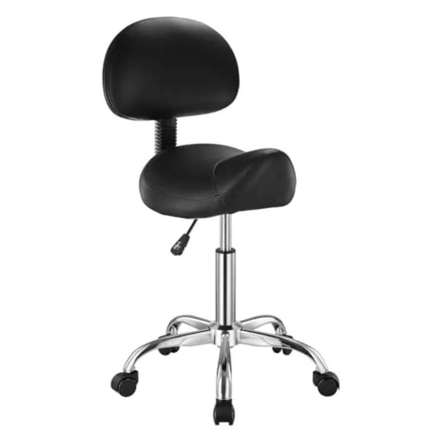 and Wheels, 450 LBS Weight Capacity Ergonomic, Height Adjustable Thickened PU Leather Swivel Saddle Chair for Salon, Spa, Massa
and Wheels, 450 LBS Weight Capacity Ergonomic, Height Adjustable Thickened PU Leather Swivel Saddle Chair for Salon, Spa, Massa