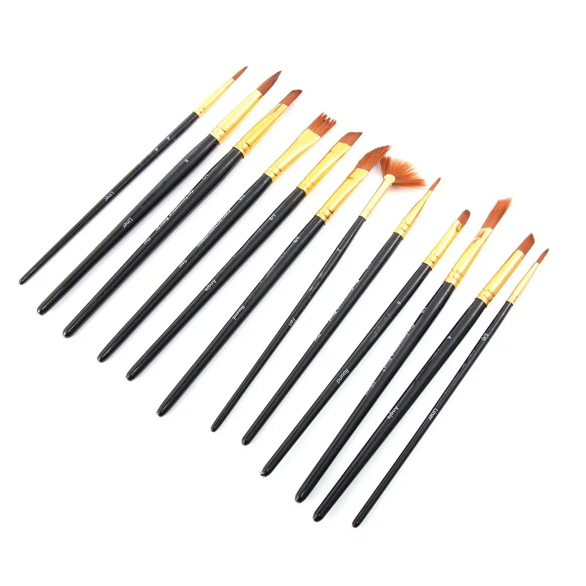 12 PcsProfessional Oil Brush Set Paints Multifunctional Painting Drawing Miniature
12 PcsProfessional Oil Brush Set Paints Multifunctional Painting Drawing Miniature