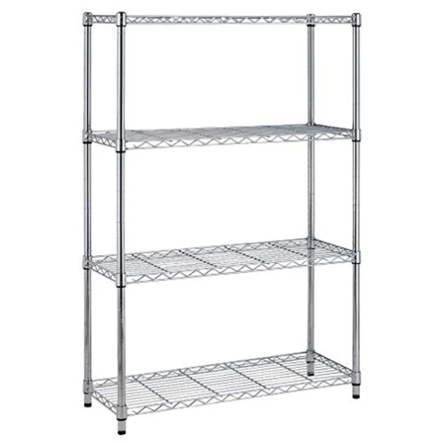 4-Tier Wire Storage Shelves 36x14x54 with Adjustable Racks Heavy-Duty Metal Shelf, Holds Upto 1000 lbs No-Tool Assembly Ideal f
4-Tier Wire Storage Shelves 36x14x54 with Adjustable Racks Heavy-Duty Metal Shelf, Holds Upto 1000 lbs No-Tool Assembly Ideal f