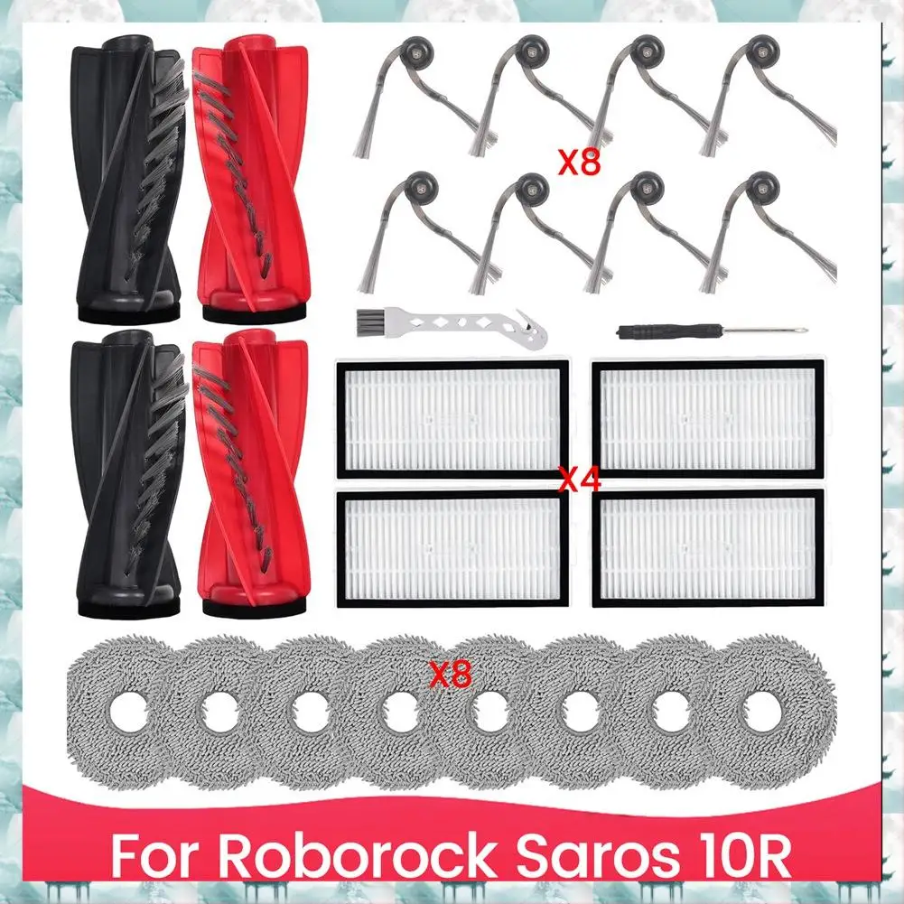 Caci Replacement Parts For Roborock Saros 10R Robot Vacuum Main Side Brush Hepa Filter Mop Cloth Accessories
Caci Replacement Parts For Roborock Saros 10R Robot Vacuum Main Side Brush Hepa Filter Mop Cloth Accessories