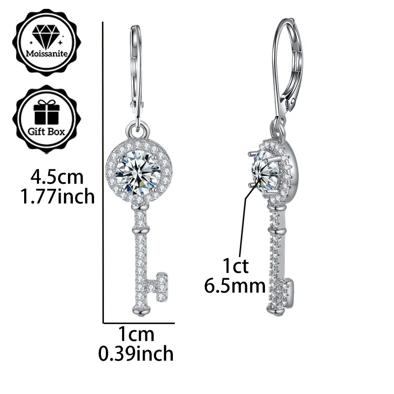 LAMVOICE jewelry for women/earrings with 2 carat moissanite Hypoallergenic hook earring christmas gift for high quality jewelry
LAMVOICE jewelry for women/earrings with 2 carat moissanite Hypoallergenic hook earring christmas gift for high quality jewelry