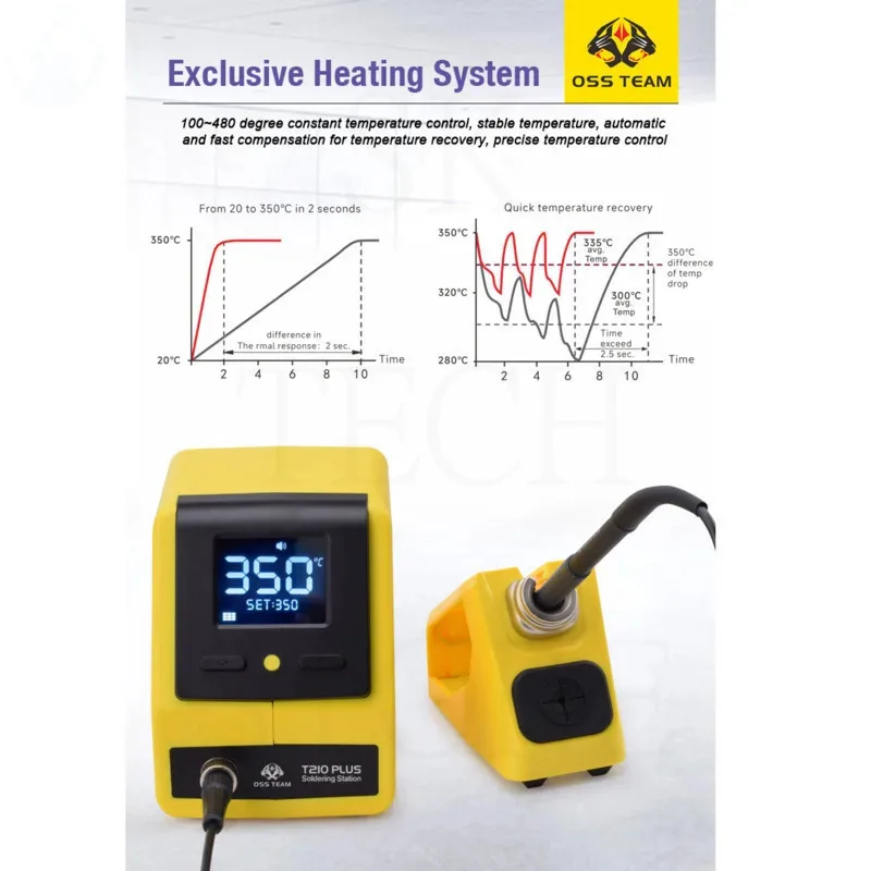 Soldering Iron Thermostatic Soldering Station T210 Plus Adjustable Temperature Home Repair Soldering Tool Set
Soldering Iron Thermostatic Soldering Station T210 Plus Adjustable Temperature Home Repair Soldering Tool Set