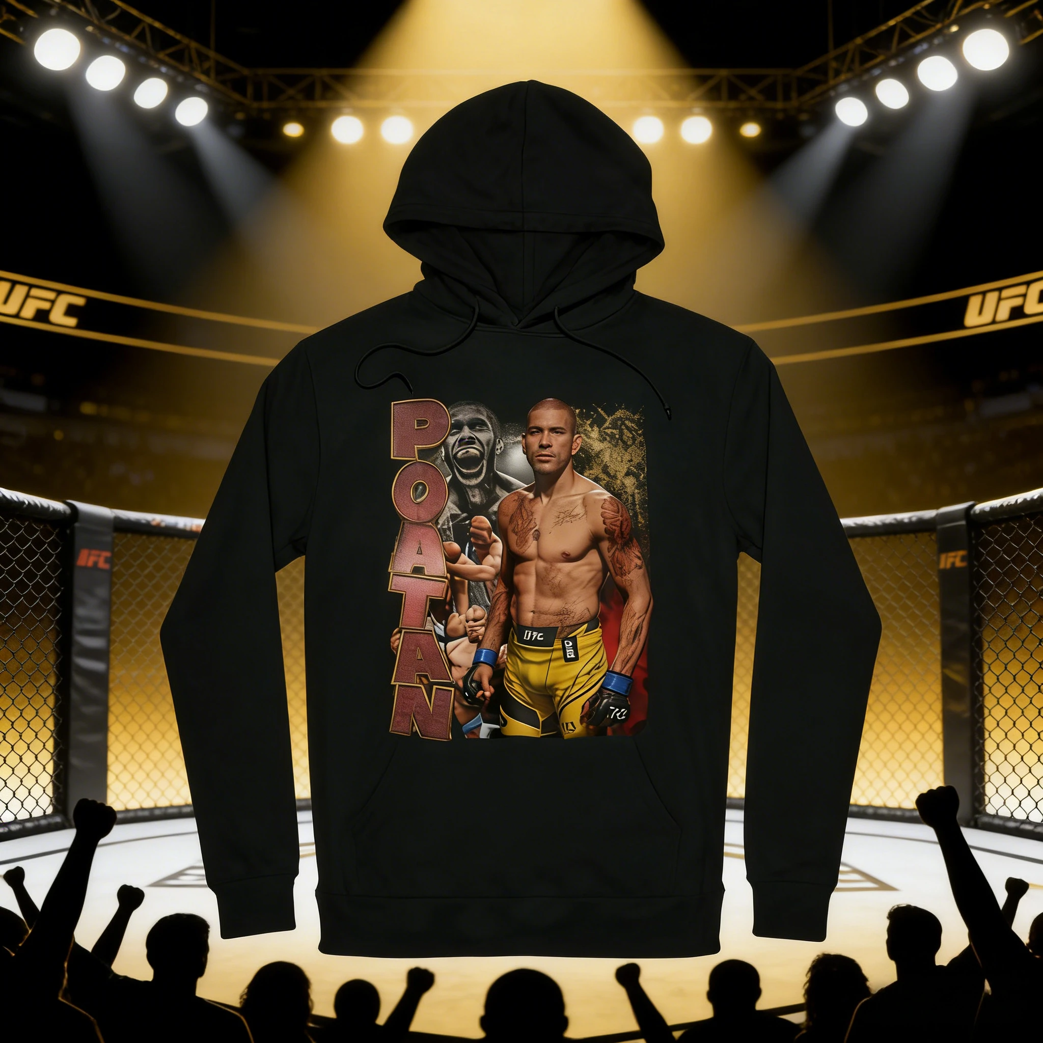 UFC Alex Pereira 2026, осенне-зимняя коллекция, 100% хлопок, дышащая повседневная толстовка с капюшоном, подходит для мужчин и женщин
UFC Alex Pereira 2026, осенне-зимняя коллекция, 100% хлопок, дышащая повседневная толстовка с капюшоном, подходит для мужчин и женщин