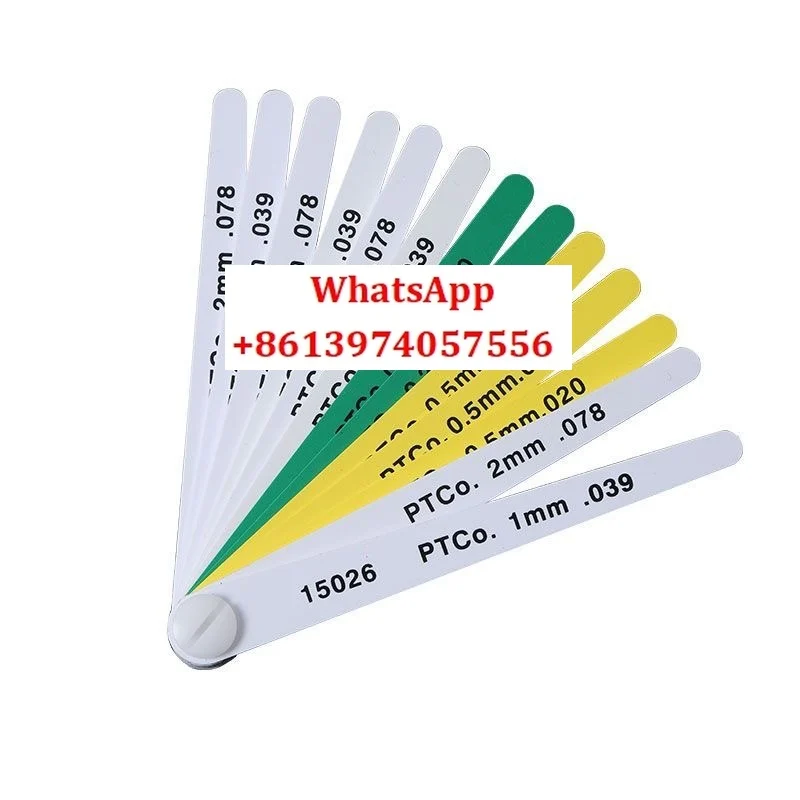 PTCO. American plastic color gauge for automotive industry plastic gauge 15026 0.25-2 MM
PTCO. American plastic color gauge for automotive industry plastic gauge 15026 0.25-2 MM