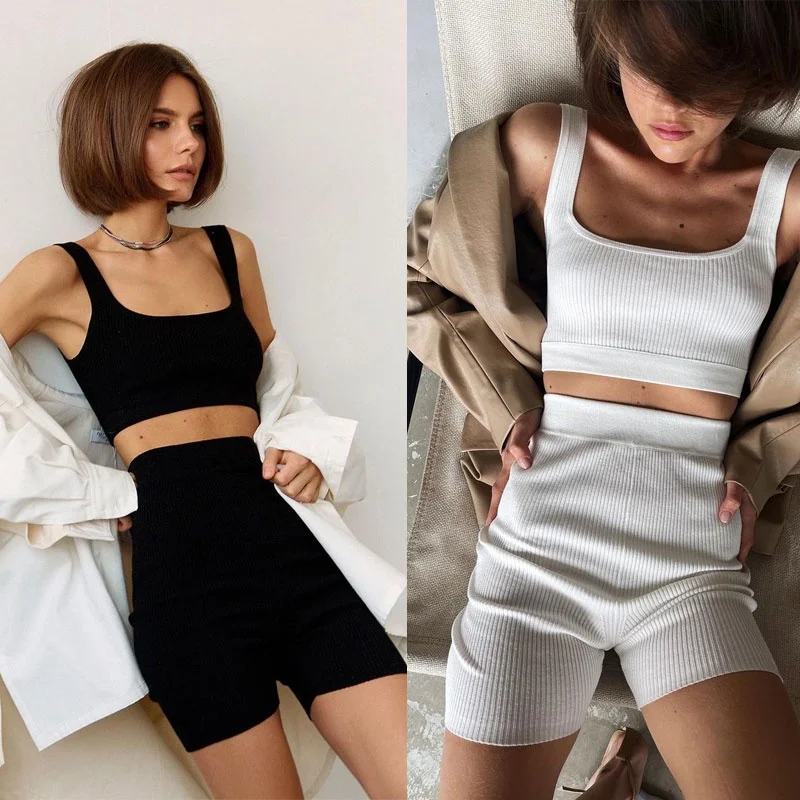 Pollyhey 2025 New Ultra-Model Halter Trend Inner Short Top Belly Black White Elastic Short Pants Two-Piece Set Women'...
Pollyhey 2025 New Ultra-Model Halter Trend Inner Short Top Belly Black White Elastic Short Pants Two-Piece Set Women'...