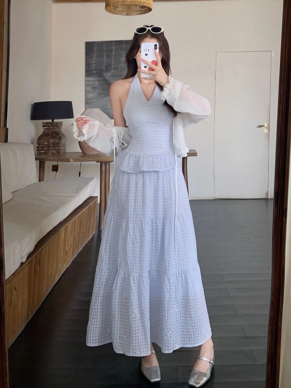 plus Size Summer New Style Hanging Neck Slimming Top Half Skirt White Lace Sun Protection Three Piece Set Women's Fashion Ens...
plus Size Summer New Style Hanging Neck Slimming Top Half Skirt White Lace Sun Protection Three Piece Set Women's Fashion Ens...