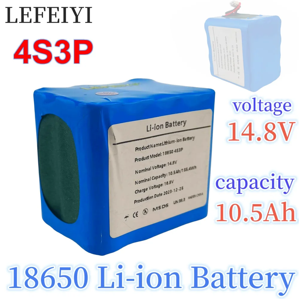 Литий-ионный аккумулятор LEFEIYI 4S3P 14,8 в 18650 ач с 5A BMS, используется для ночной рыбалки, нагревателей, горнодобывающих фонарей, amp
Литий-ионный аккумулятор LEFEIYI 4S3P 14,8 в 18650 ач с 5A BMS, используется для ночной рыбалки, нагревателей, горнодобывающих фонарей, amp