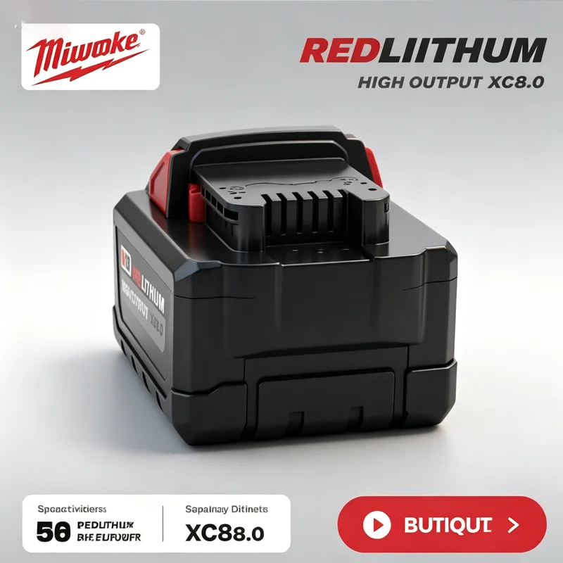 M18 18V 8.0Ah Li-ion Battery High Quality Replacement For Milwaukee 48-11-1860 48-11-1850 48-11-1861 Tools
M18 18V 8.0Ah Li-ion Battery High Quality Replacement For Milwaukee 48-11-1860 48-11-1850 48-11-1861 Tools