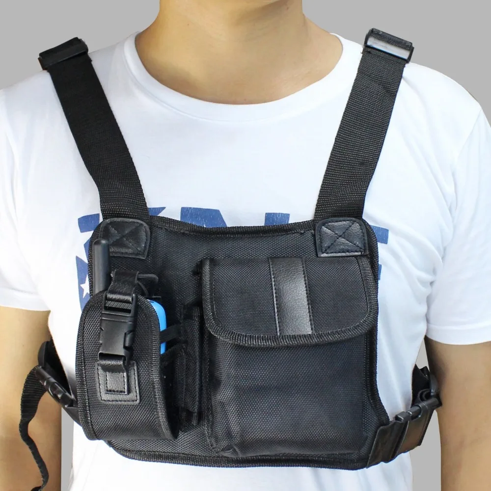 ABBREE Radio Carrying Case Double Shoulder Holster Chest Front Pack for Boafeng UV-5R UV-21 Pro BF-888S UV-9R Plus Two Way Radio
ABBREE Radio Carrying Case Double Shoulder Holster Chest Front Pack for Boafeng UV-5R UV-21 Pro BF-888S UV-9R Plus Two Way Radio