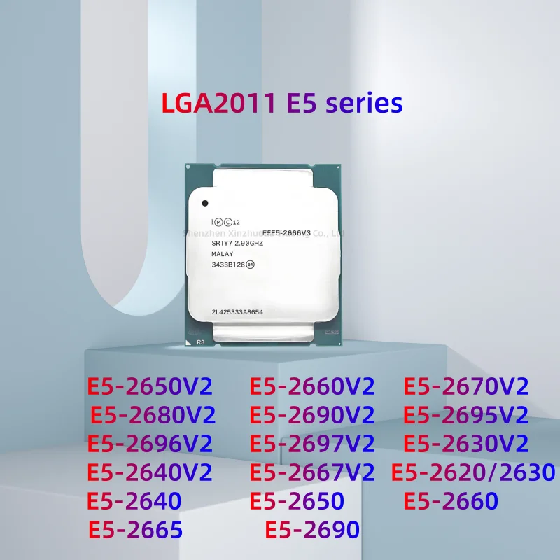 1 piece E5-2630 2650 2660 2680 2689 2690 2695 2696 2697 2667 2687Wv2 2011 pin CPU
1 piece E5-2630 2650 2660 2680 2689 2690 2695 2696 2697 2667 2687Wv2 2011 pin CPU