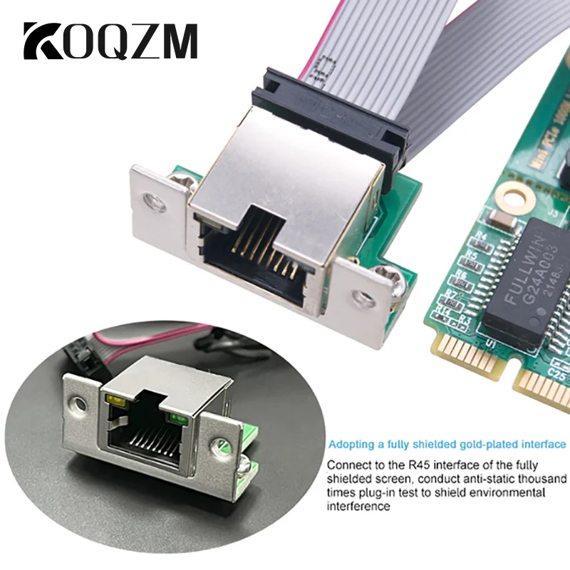 Mini PCI-E To Gigabit Wired Adapter RJ45 Network Port RTL8111H Computer Network Card
Mini PCI-E To Gigabit Wired Adapter RJ45 Network Port RTL8111H Computer Network Card