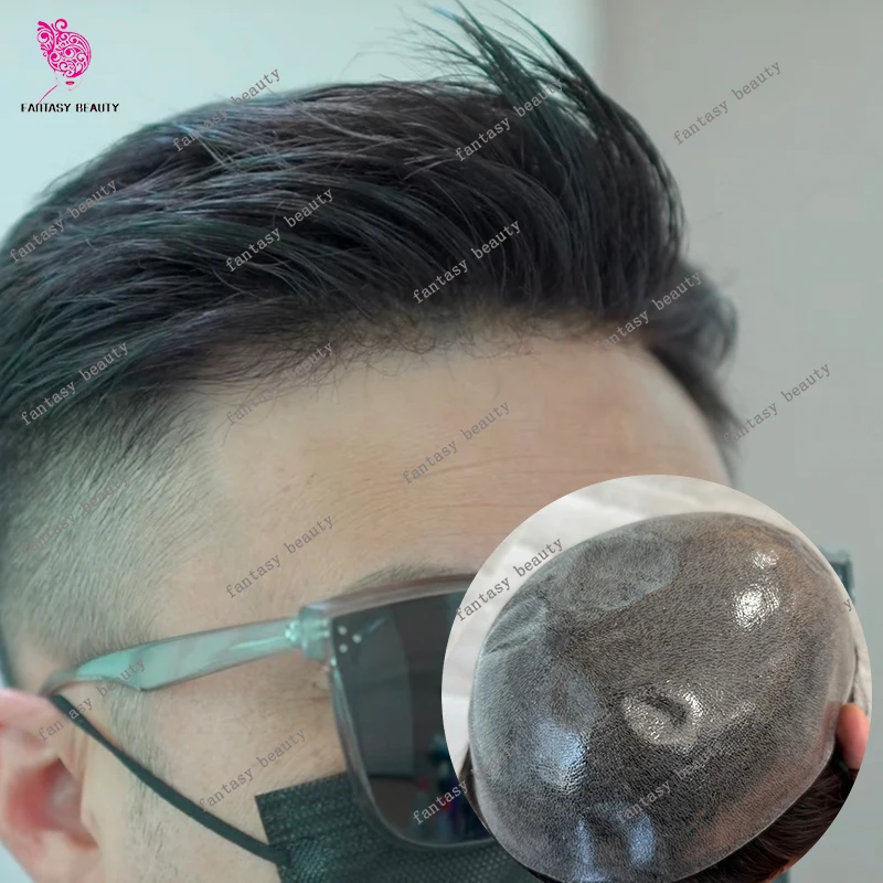 Горячая распродажа: Натуральный черный парик-накладка для мужчин из 100% человеческих волос, незаметный, ручной работы, супертонкая полиуретановая система на основе инъекционной технологии
Горячая распродажа: Натуральный черный парик-накладка для мужчин из 100% человеческих волос, незаметный, ручной работы, супертонкая полиуретановая система на основе инъекционной технологии
