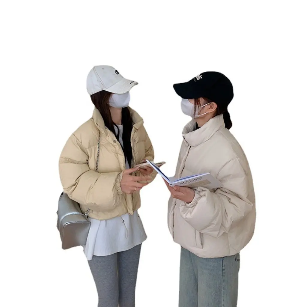 New Bread Suit Stand Collar Jacket Korean Fashion Cotton-Padded Loose Coat Women's Upper Wear
New Bread Suit Stand Collar Jacket Korean Fashion Cotton-Padded Loose Coat Women's Upper Wear