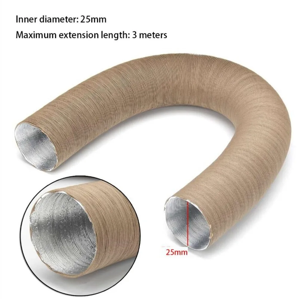 25mm Aluminum Foil Flexible Air Duct Heat Resistant Corrugated Hose For Heater Air Blowing Ventilation Duct Heating Tube
25mm Aluminum Foil Flexible Air Duct Heat Resistant Corrugated Hose For Heater Air Blowing Ventilation Duct Heating Tube