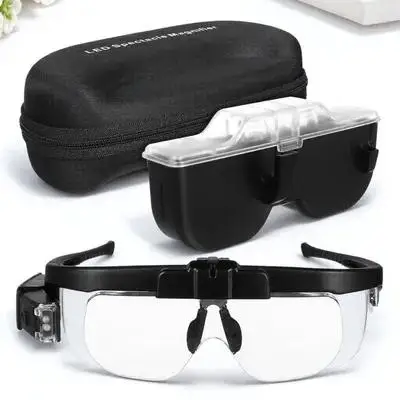 Led Illuminated Magnifying Glass Bright Light For Reading Repairing Embroidery Hands Free Magnifier Eyeglasses
Led Illuminated Magnifying Glass Bright Light For Reading Repairing Embroidery Hands Free Magnifier Eyeglasses