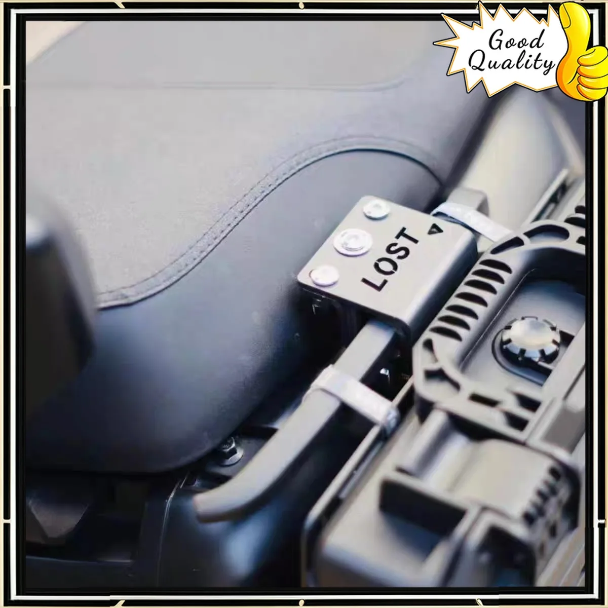 Universal scooter side bag bracket to connect various original rear armrests to hang side bags, tool boxes and oil drums
Universal scooter side bag bracket to connect various original rear armrests to hang side bags, tool boxes and oil drums