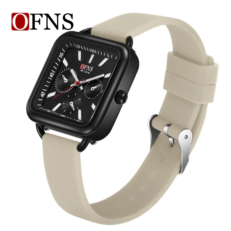 Fashion Ofns Top Brand Women's Square Dial Luminous Quartz Watch Waterproof Wristwatch For Ladies Silicone Business Luminous
Fashion Ofns Top Brand Women's Square Dial Luminous Quartz Watch Waterproof Wristwatch For Ladies Silicone Business Luminous