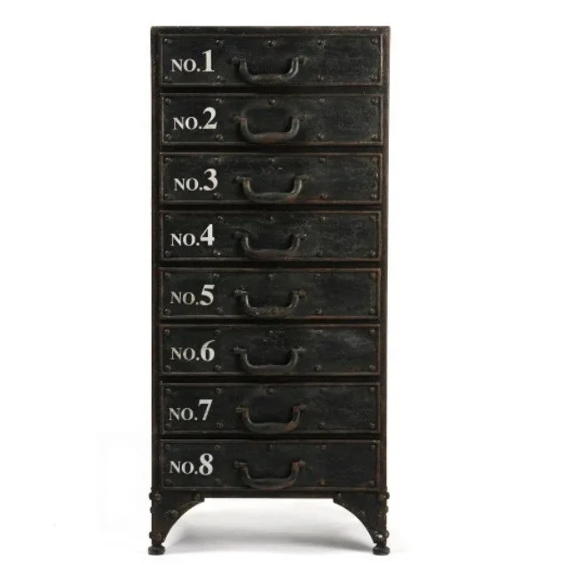 Customizable Vintage Industrial Antique Black Iron Drawer Chest Cabinet Hotel Storage Commercial Furniture Decorative Purpose
Customizable Vintage Industrial Antique Black Iron Drawer Chest Cabinet Hotel Storage Commercial Furniture Decorative Purpose